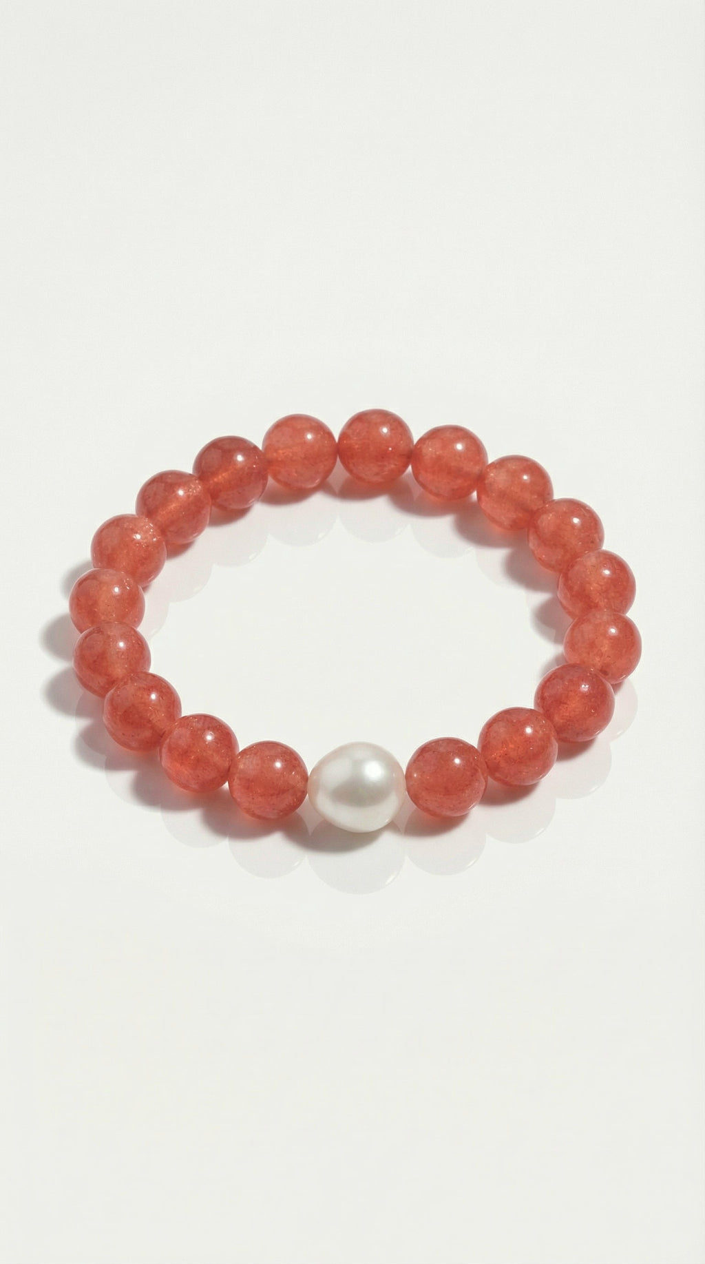 Australian South Sea Strawberry Quartz Bracelet