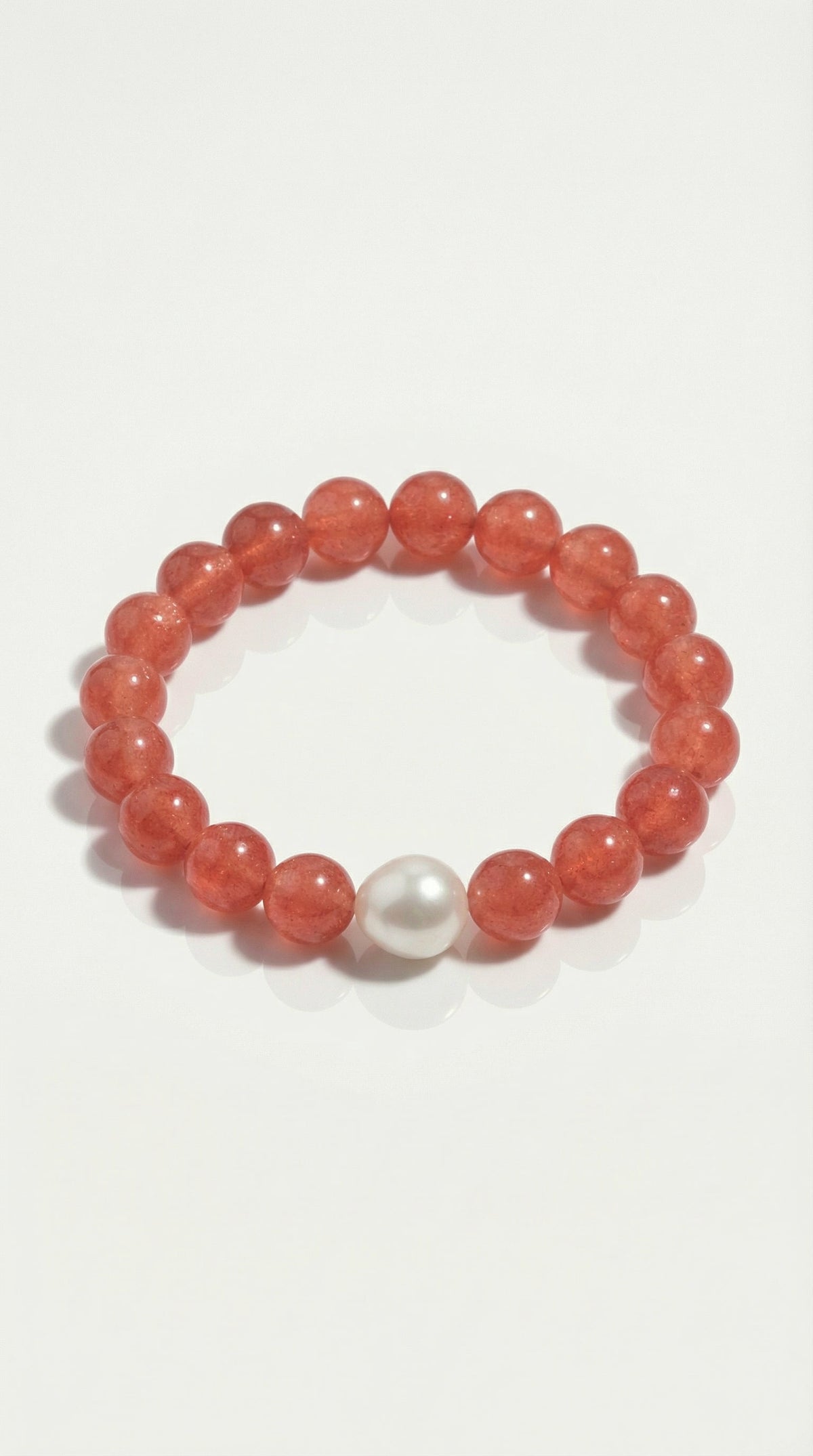 Australian South Sea Strawberry Quartz Bracelet