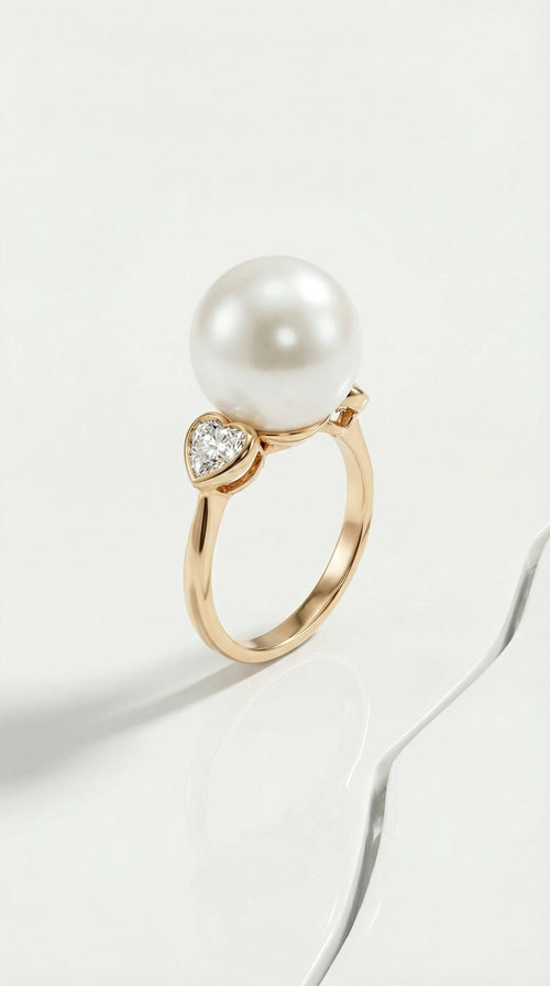 Australian South Sea Pearl & Diamond Heart Trilogy