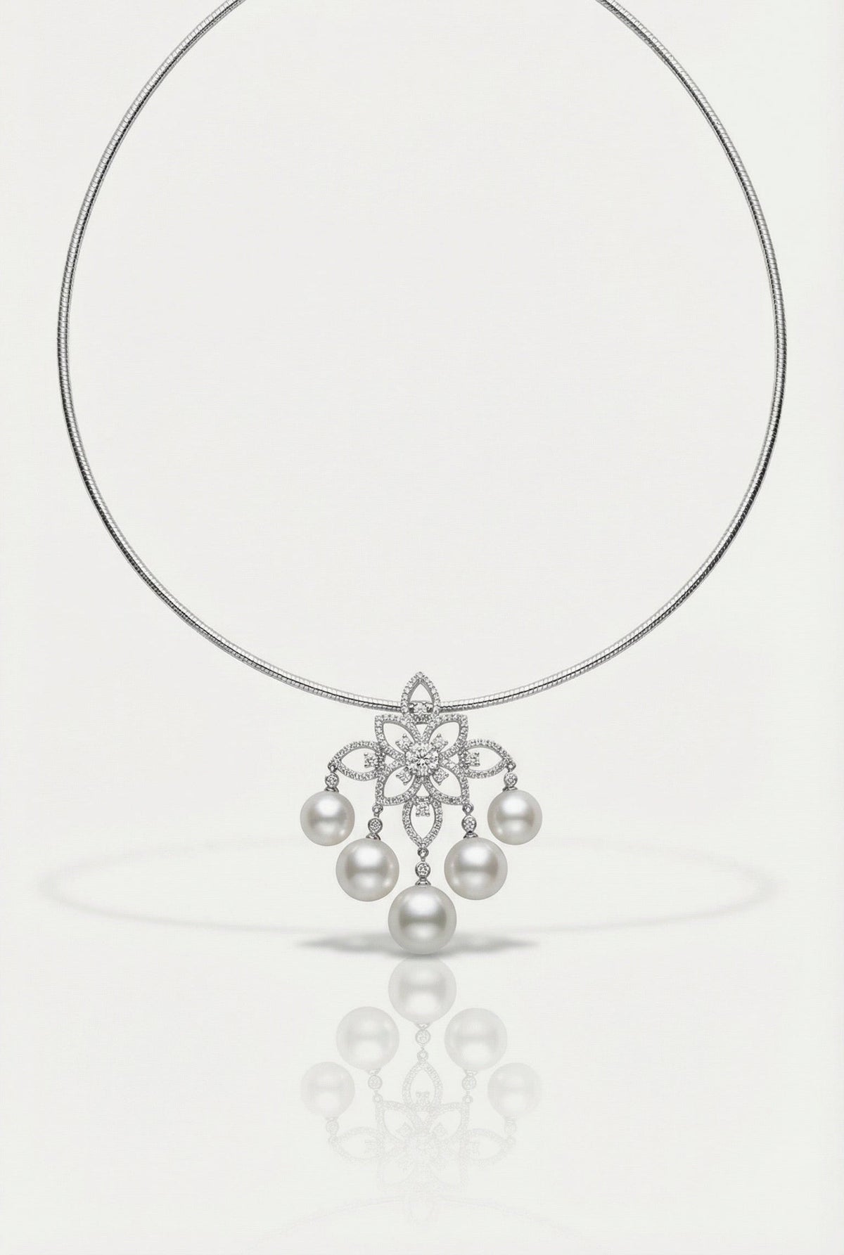 Australian South Sea Pearl & Diamond Victorian Pendant