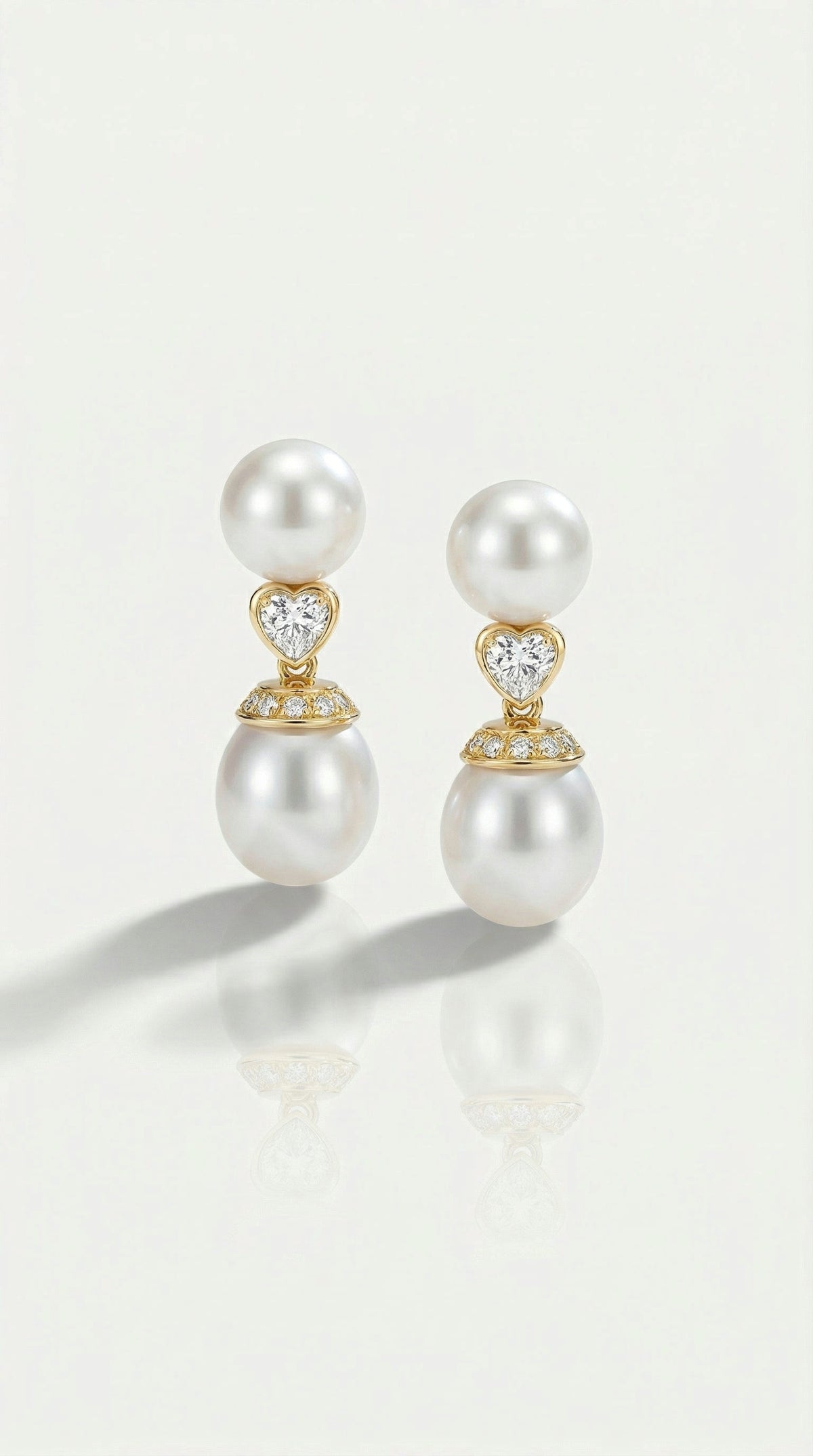 Australian South Sea Pearl Earrings Detachable Day & Evening