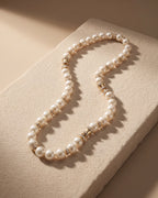Australian South Sea Pearls Diamond & Gold Necklace — Levendi Jewellers