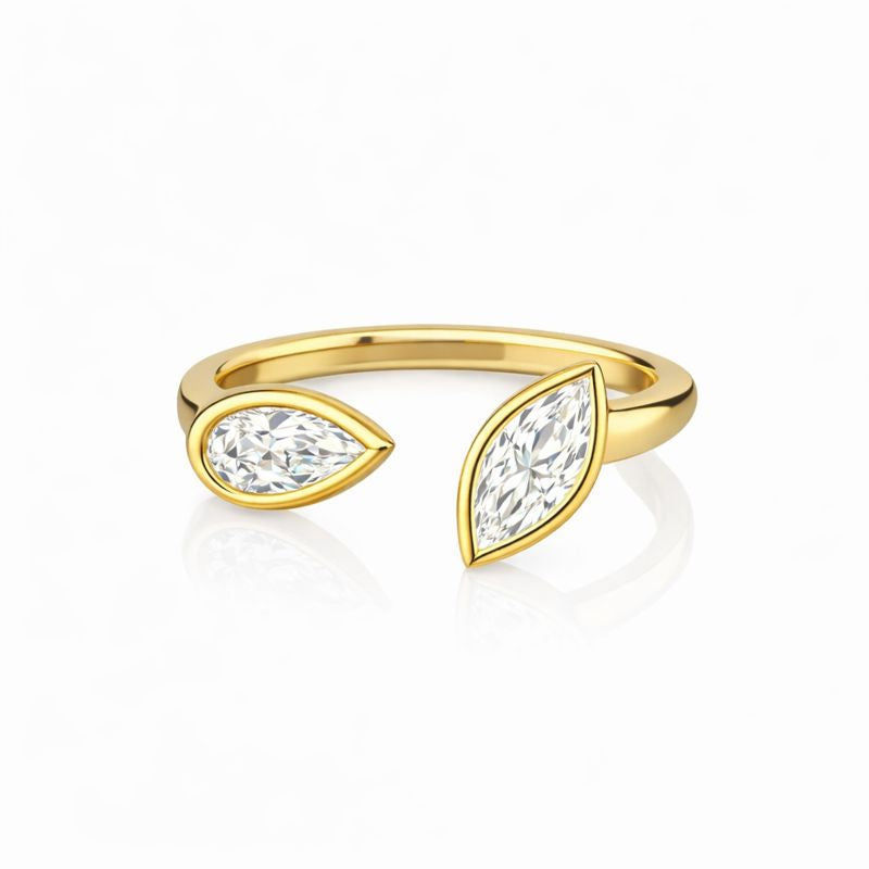 Duo Marquise & Pear Engagement Ring