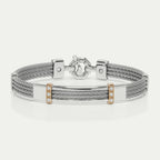 Baraka 316L Bracelet 4 Row & Diamonds