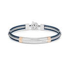 Baraka 316L 3 Rope Blue PVD Bracelet — Levendi Jewellers