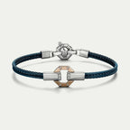Baraka 316L  White Diamond Blue PVD Bracelet