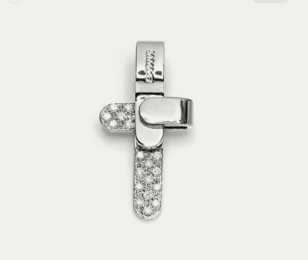 Baraka Ritmika White Gold Cross
