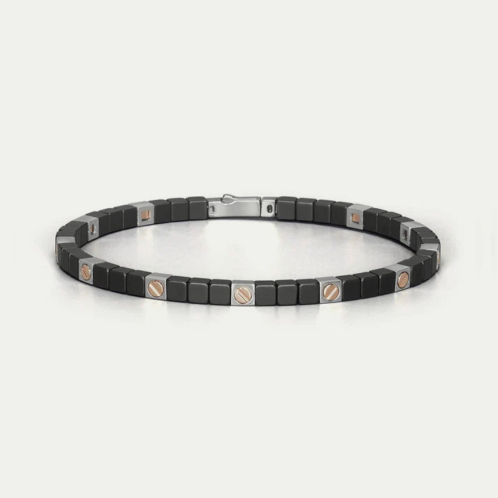 Baraka Cyborg Ceramic Rose Gold Screw Bracelet