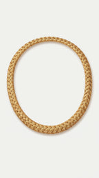 Braided Satin Finish Hand Made Omega Necklace — Levendi Jewellers