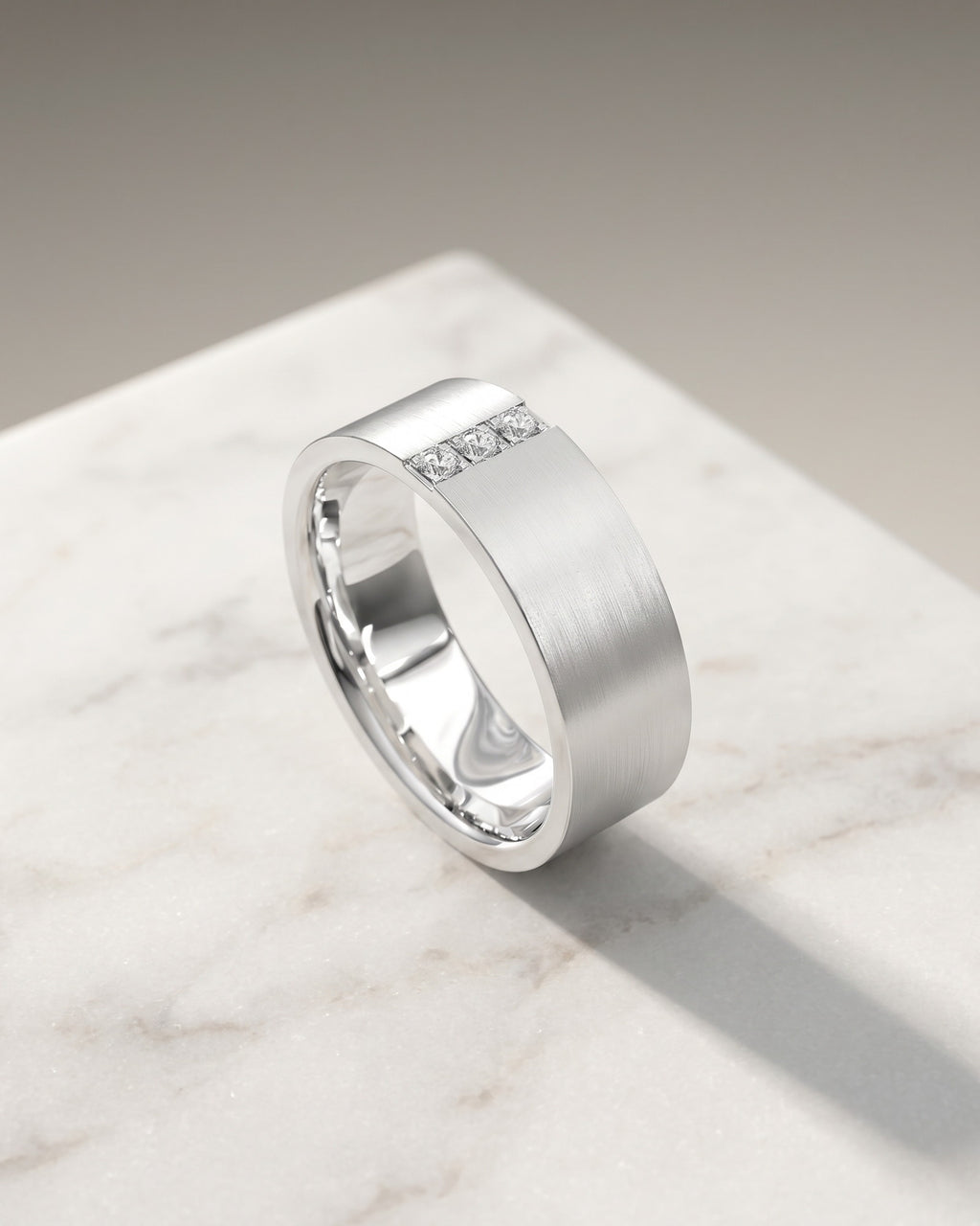 Centre Set Tri Diamond Ring — Levendi Jewellers