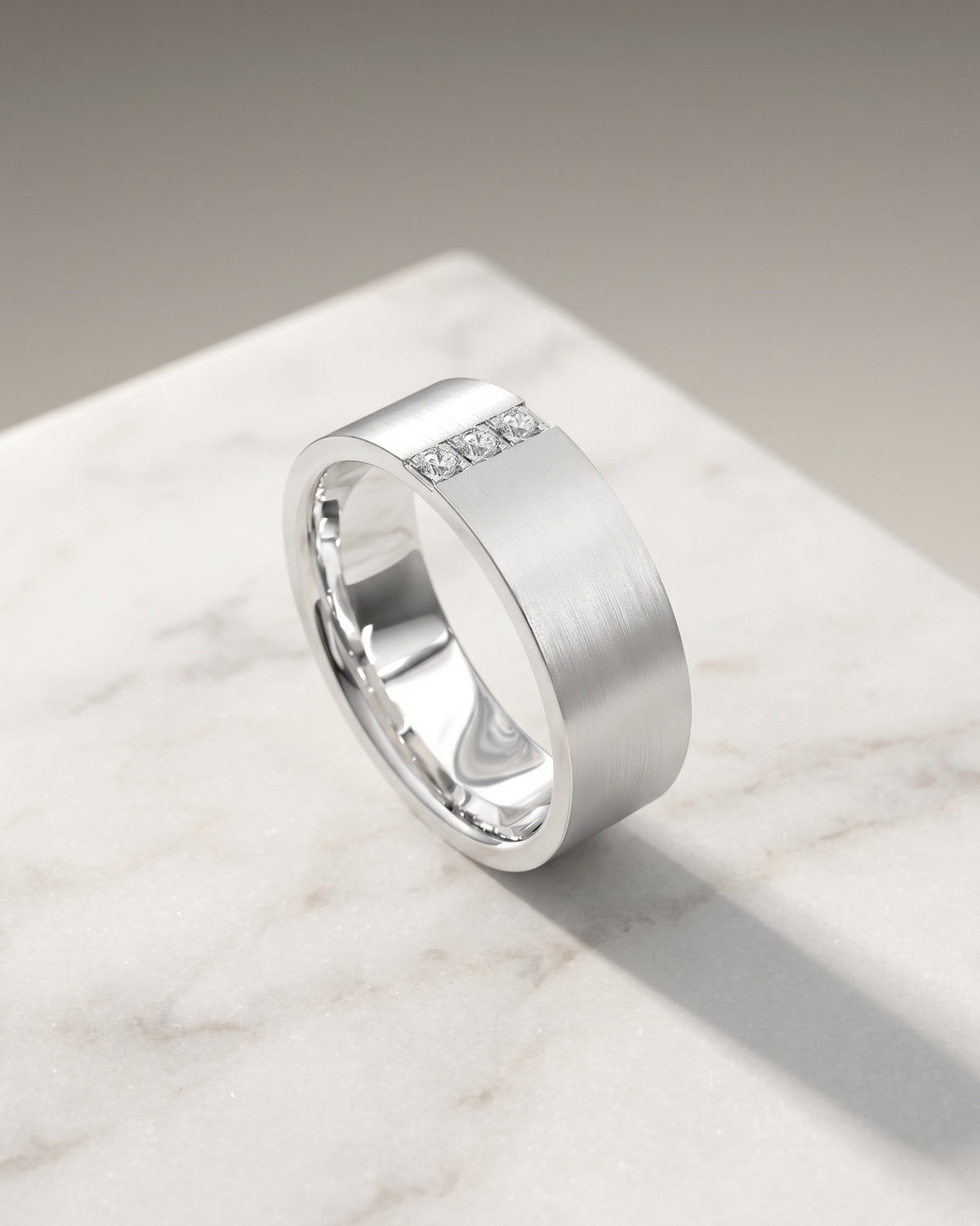Centre Set Tri Diamond Ring — Levendi Jewellers