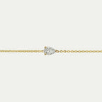 Classic Fine Drop Pear Bracelet