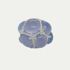 Cloud - Chalcedony & Diamonds Ring