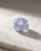 Cloud - Chalcedony & Diamonds Ring — Levendi Jewellers