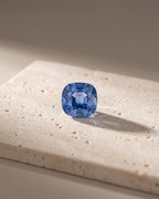 Loose Gemstone - Cushion Cut Cornflower Ceylon Blue Sapphire 3.60ct — Levendi Jewellers