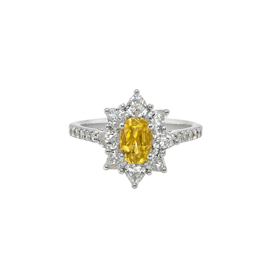 Flora - Oval Yellow Diamond 0.50ct