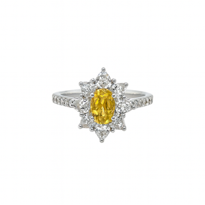 Flora - Oval Yellow Diamond 0.50ct