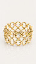 Solid Gold Vintage Loop Links Bracelet