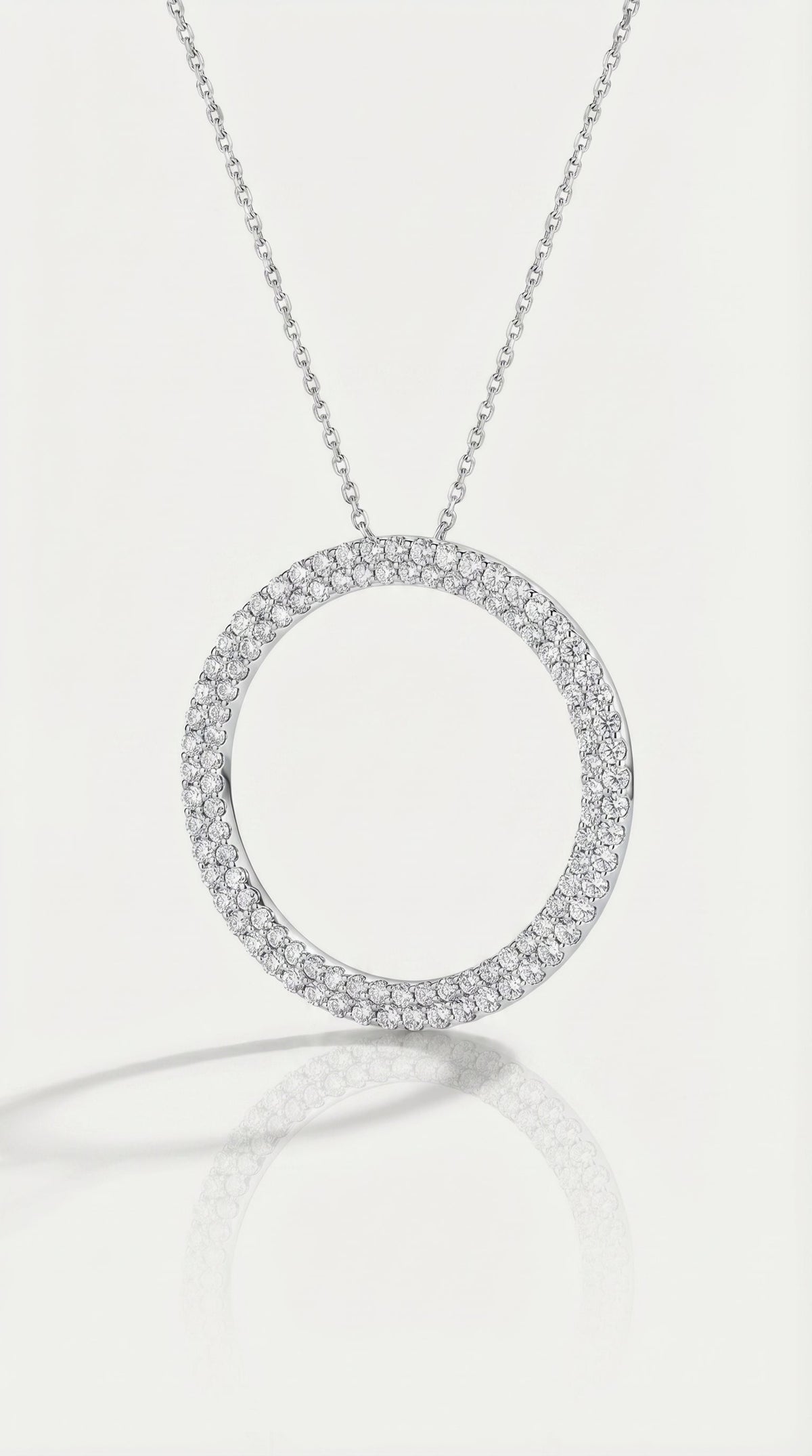 Diamond Eternity Circle Pendant