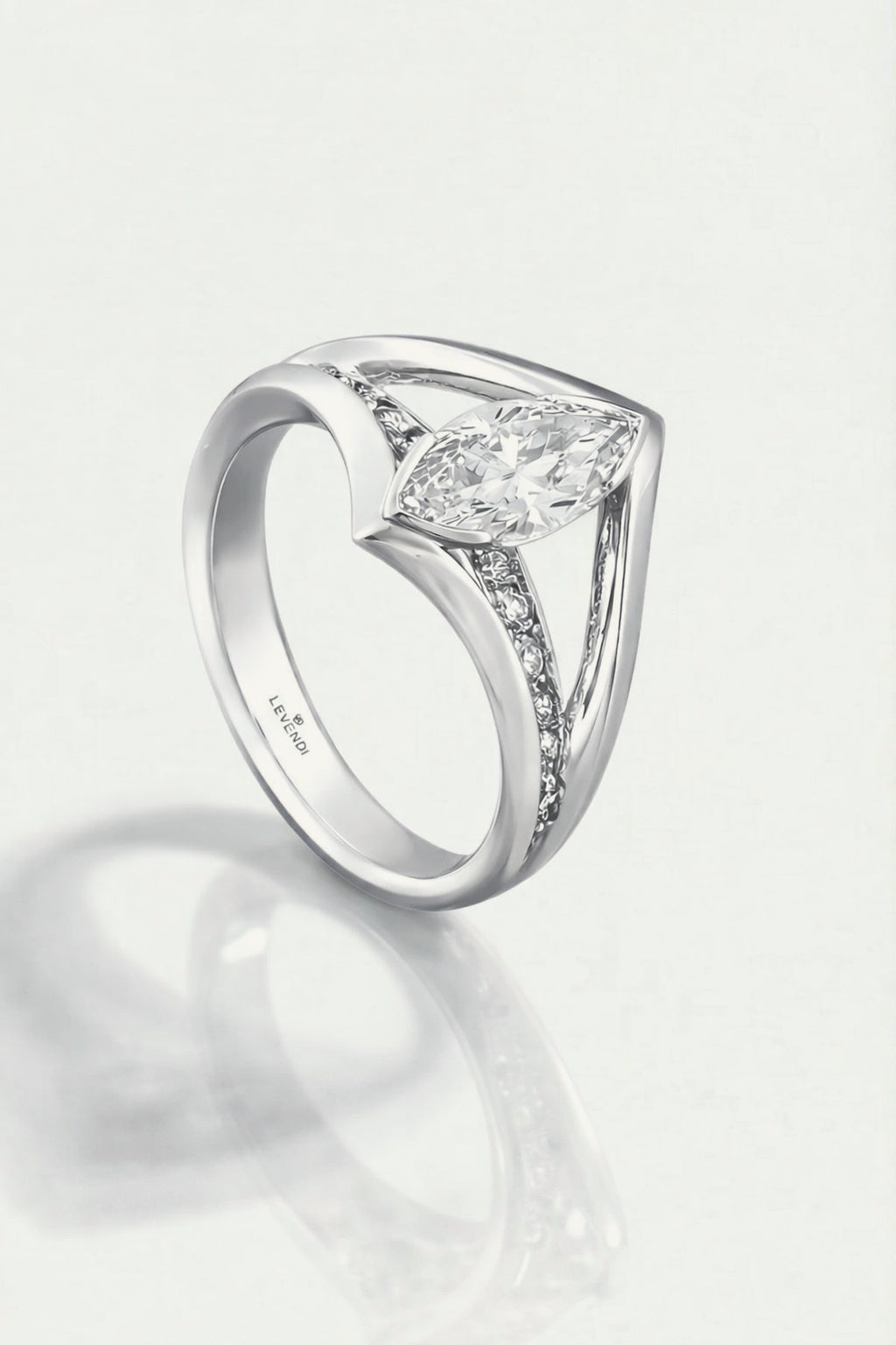 The Ellipse Marquise Diamond Ring