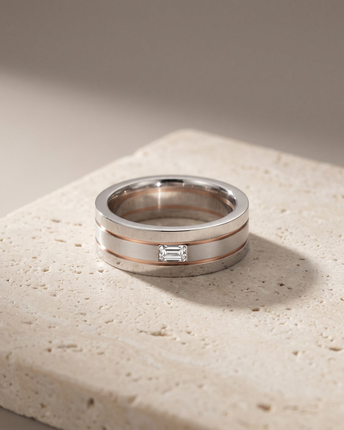 Emerald Cut Diamond Set Ring — Levendi Jewellers