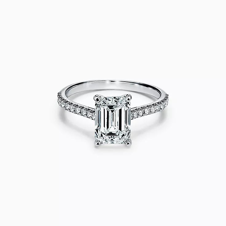 Classic Emerald Cut Diamond Engagement Ring