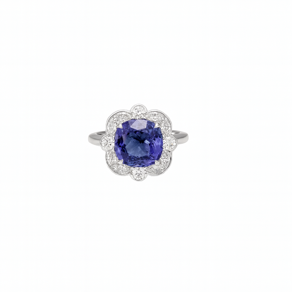 Levendi Tanzanite Flower of Love Ring