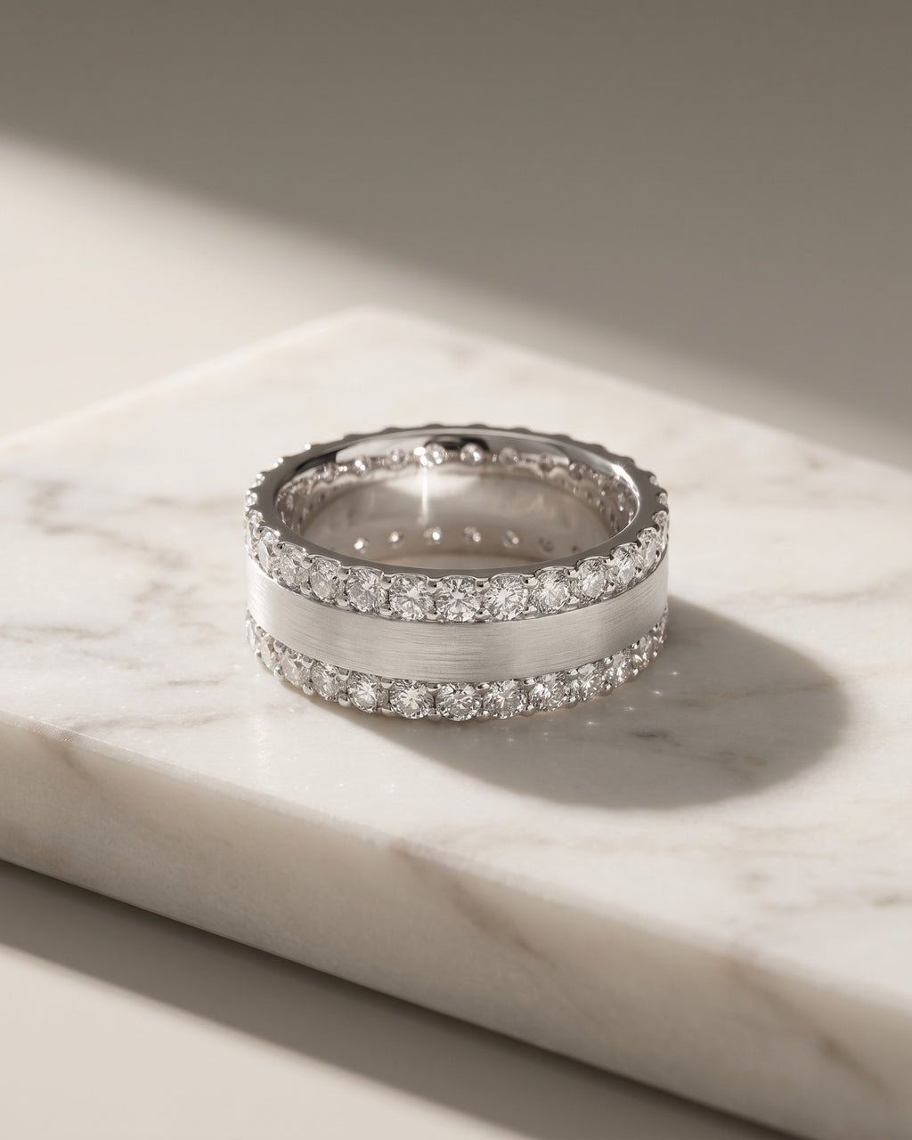 Full Circle Diamond Edge Set Ring — Levendi Jewellers