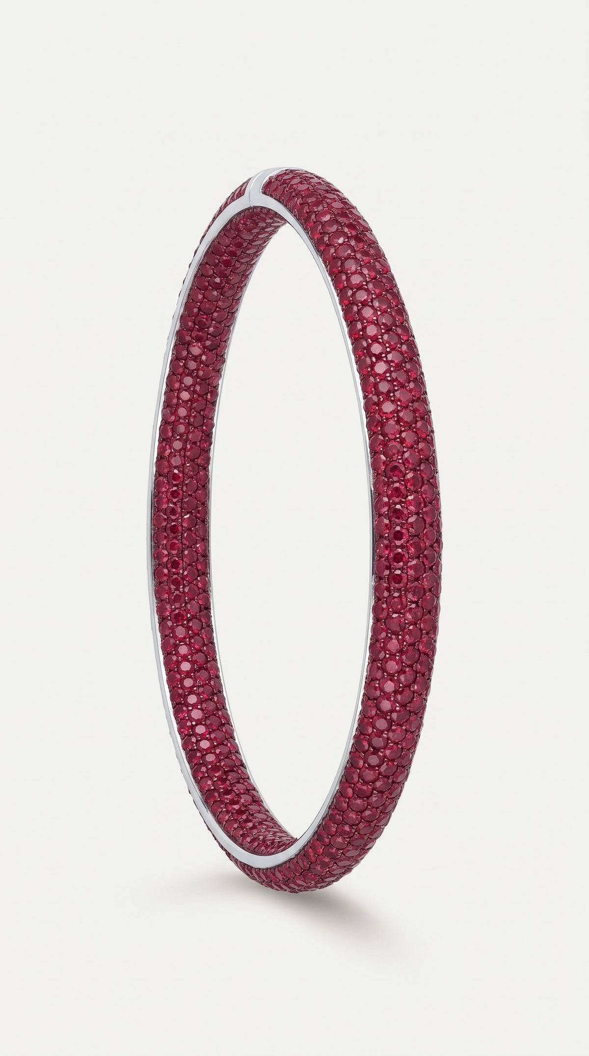 Invisible Rubies Micro Pave Bangle — Levendi Jewellers