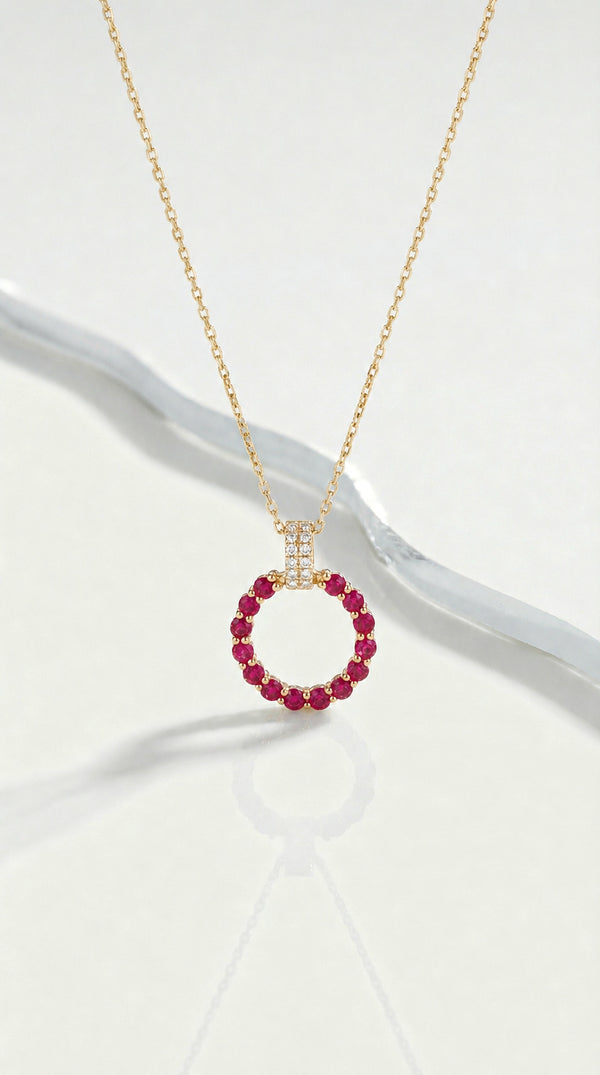 Levendi Essentials - Eternal Rubies & Diamonds Pendant