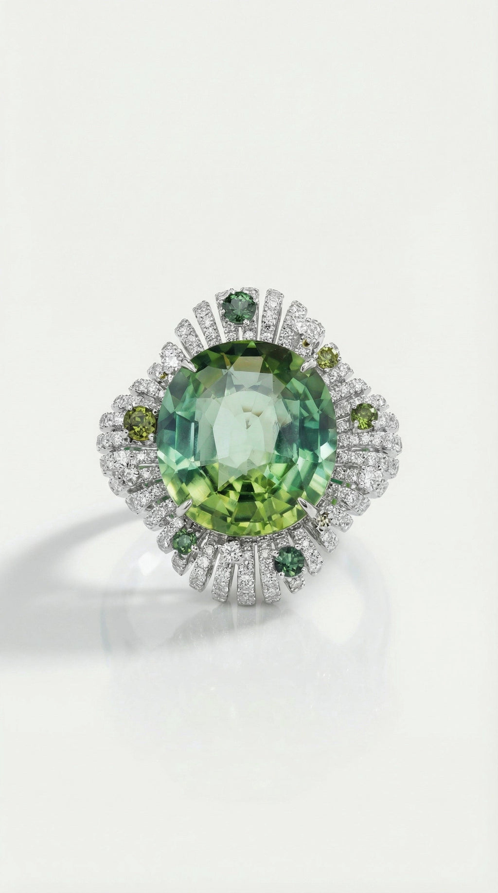 Levendi Solaris Green Tourmaline Ring