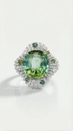 Levendi Solaris Green Tourmaline Ring