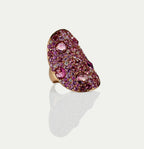 Mosaïque Éternelle - Pink Sapphires and Tourmaline Ring