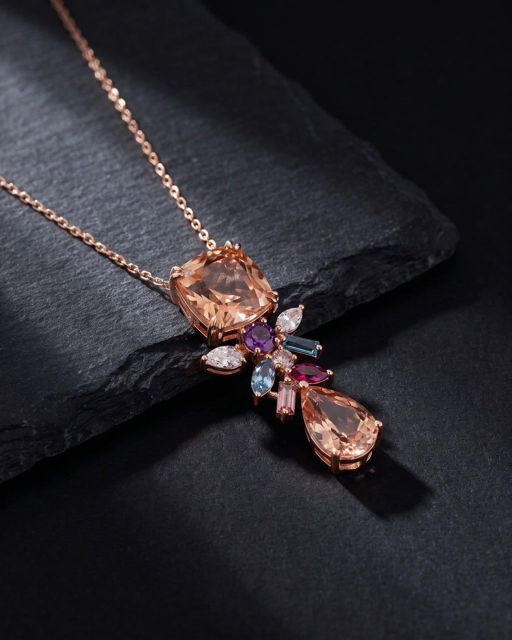 Neptune's Garden - Morganite Pendant  9.29 ct — Levendi Jewellers