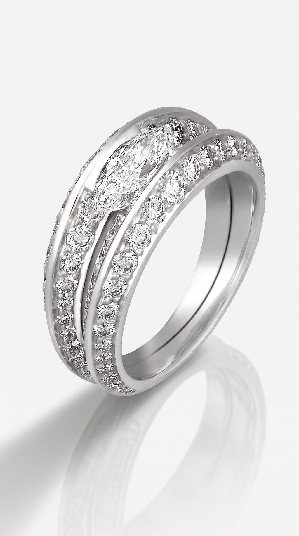 The Oyster  - Marquise Diamond Ring