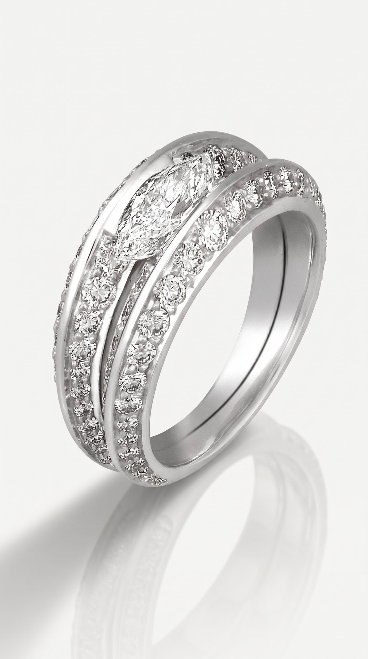 The Oyster  - Marquise Diamond Ring