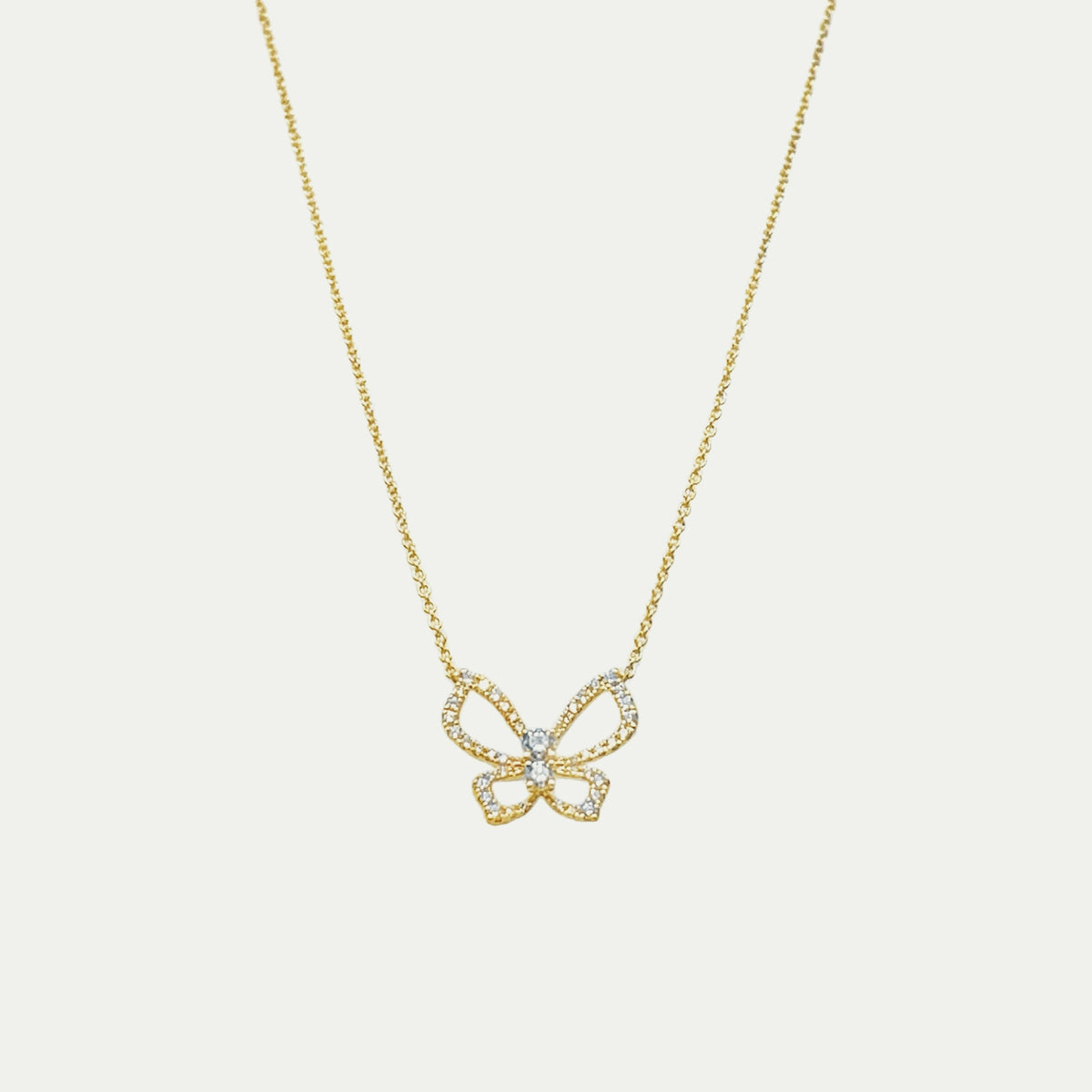 Papillon D'or Diamond Pendant