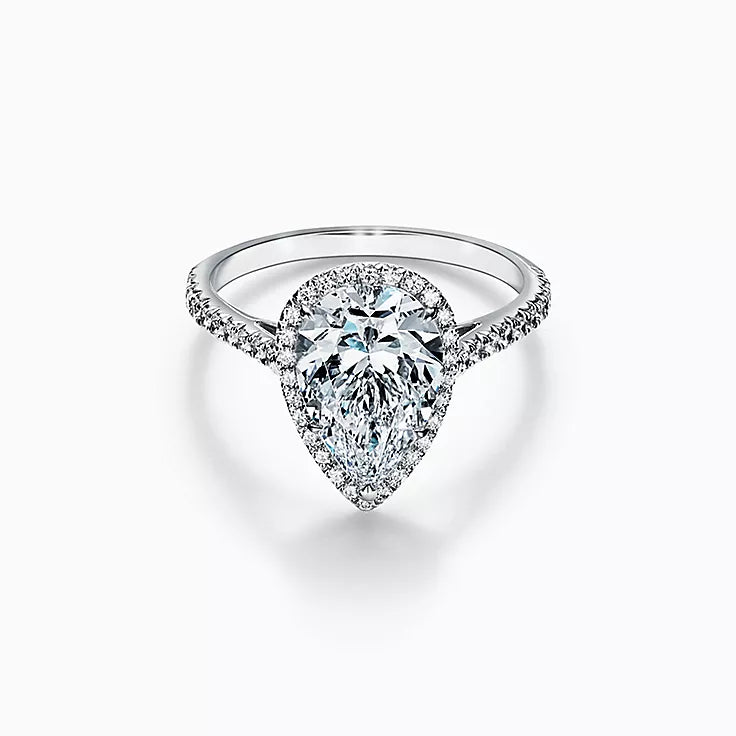 Classic Pear Halo Engagement Ring