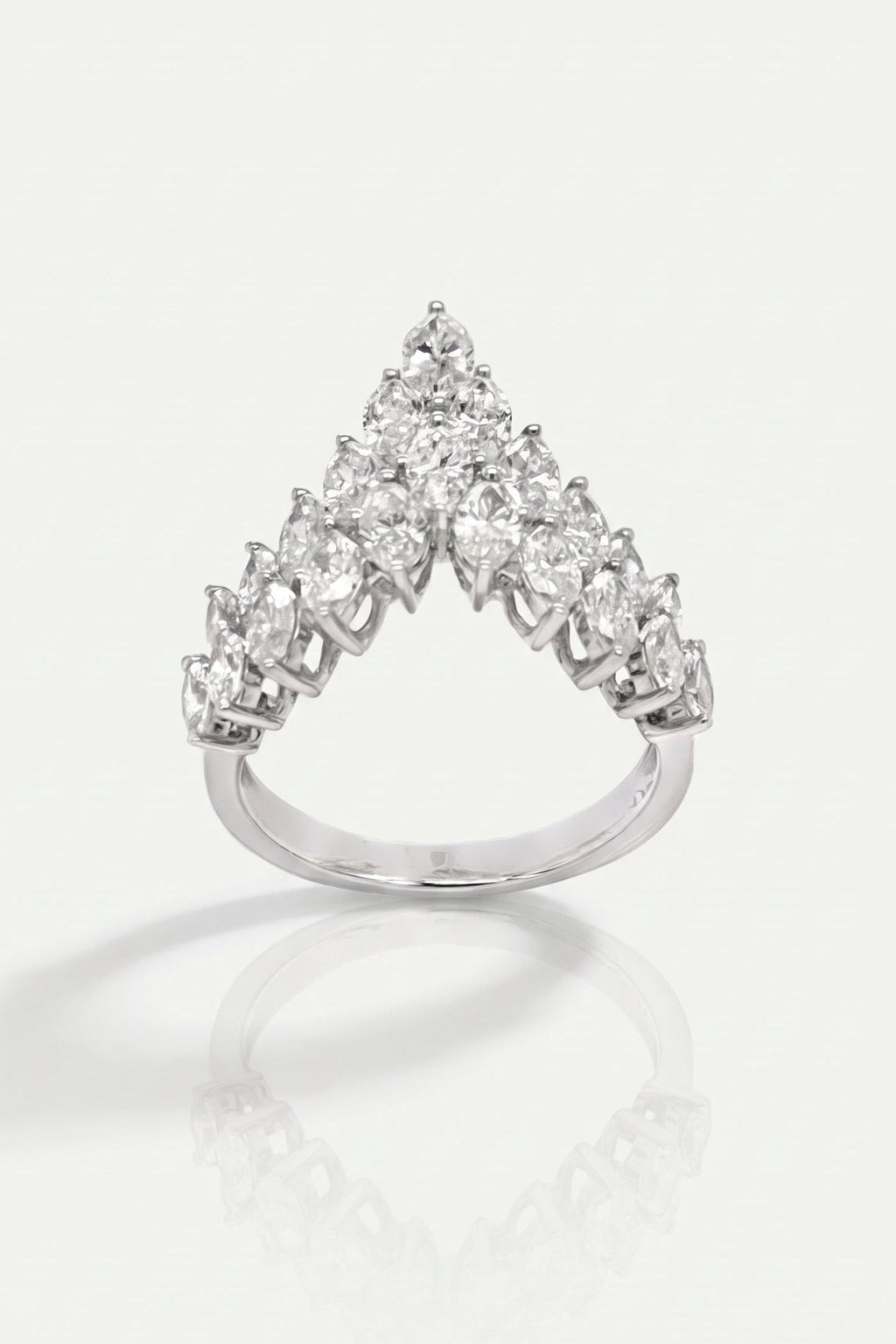 The Cascade - Marquise Diamond Ring