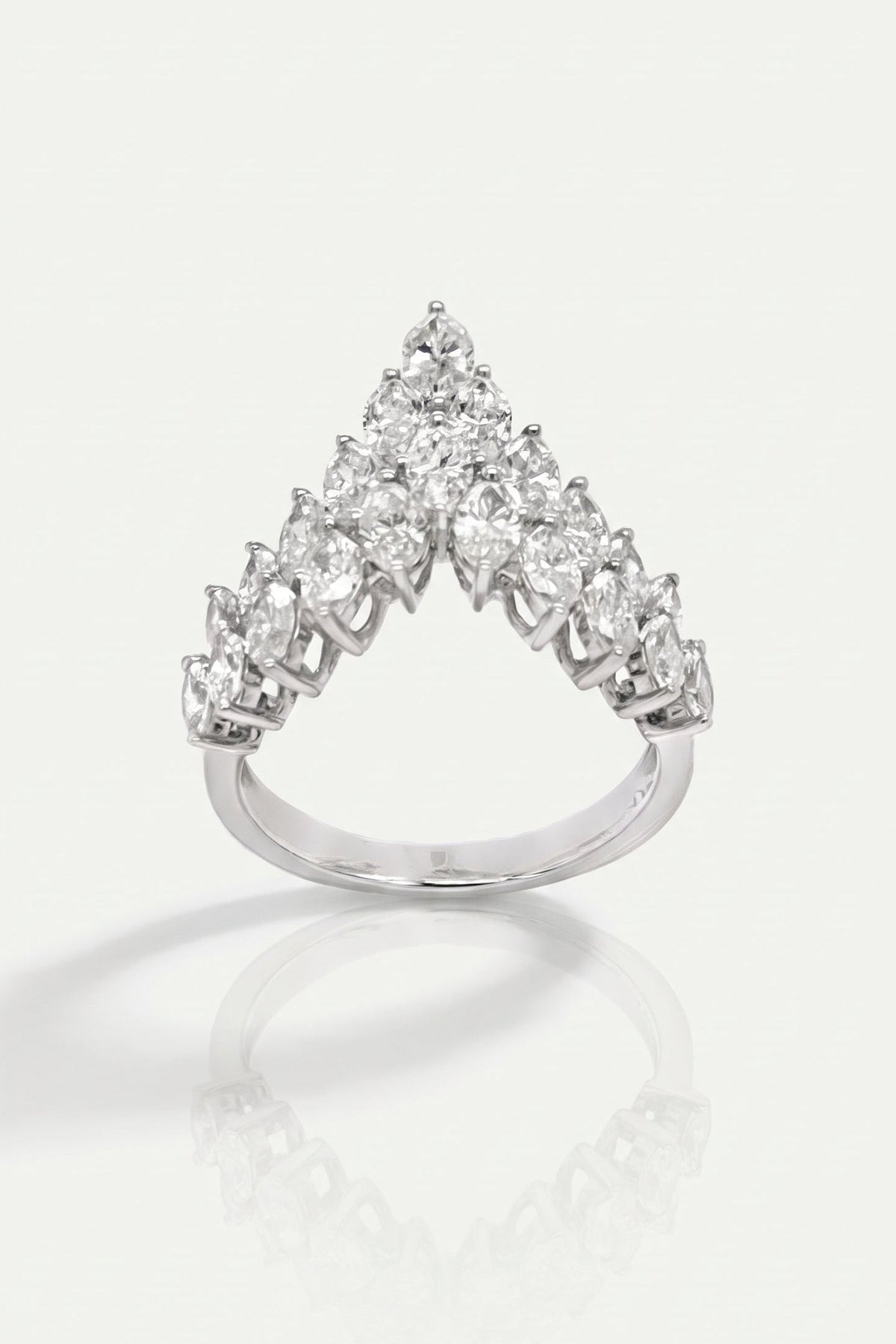 The Cascade - Marquise Diamond Ring