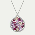 Mosaïque Éternelle Sapphires and Rubies Pendant