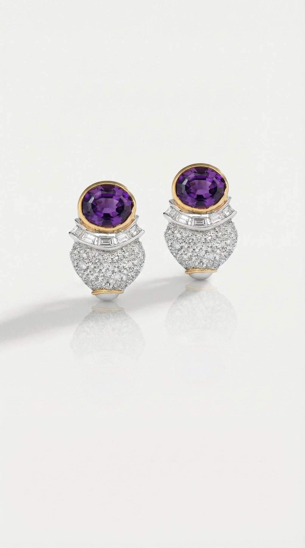 Sophia Levendi – Amethyst Cocktail Earrings