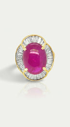 Sophia Levendi - Burmese Ruby and Diamond Ring