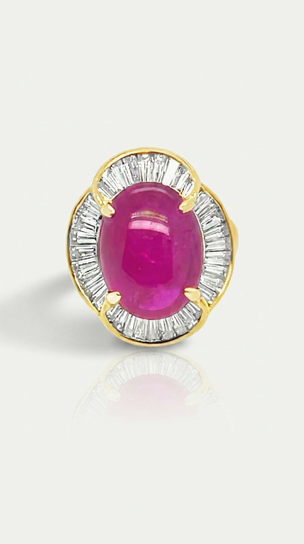 Sophia Levendi - Burmese Ruby and Diamond Ring