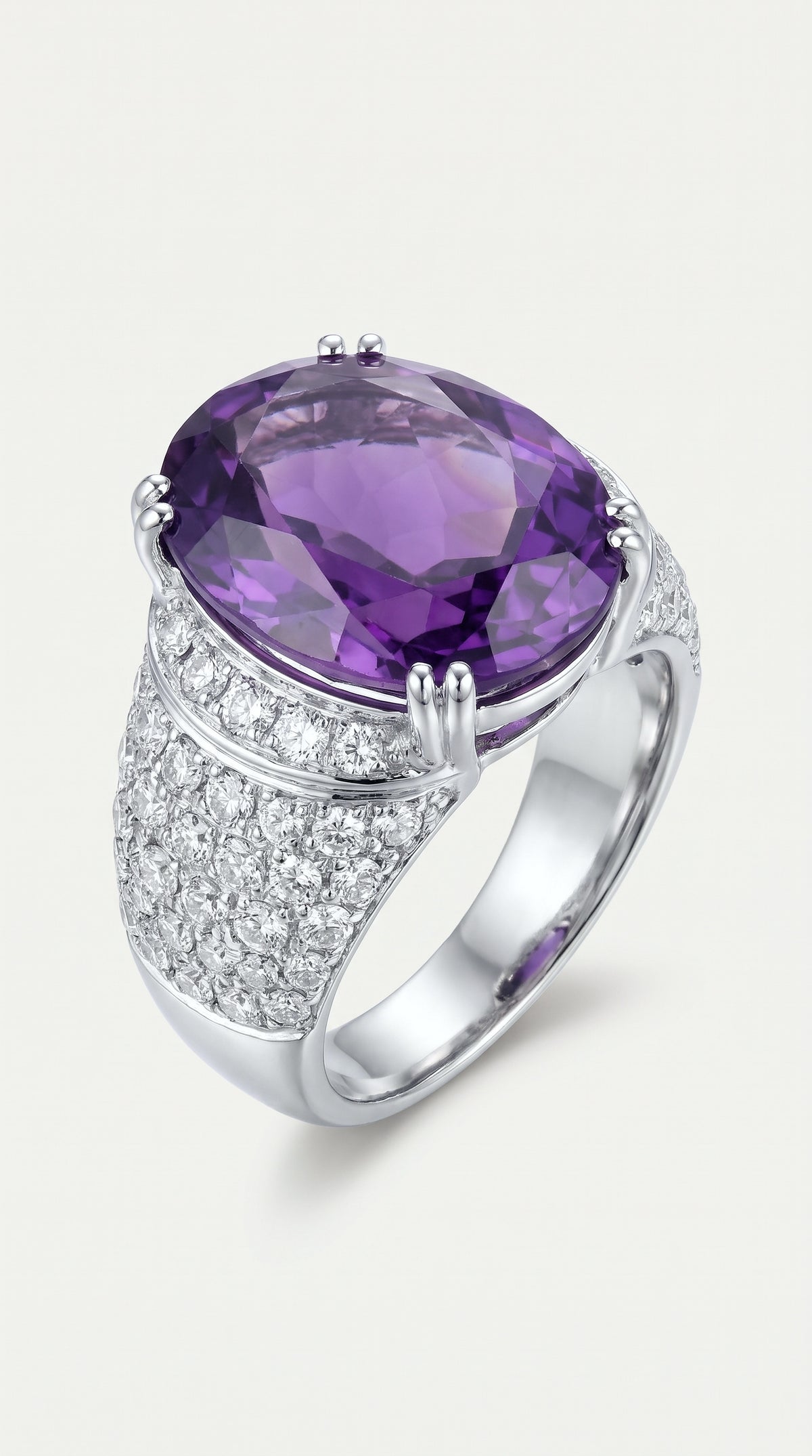 Sophia Levendi – Amethyst Cocktail Ring — Levendi Jewellers