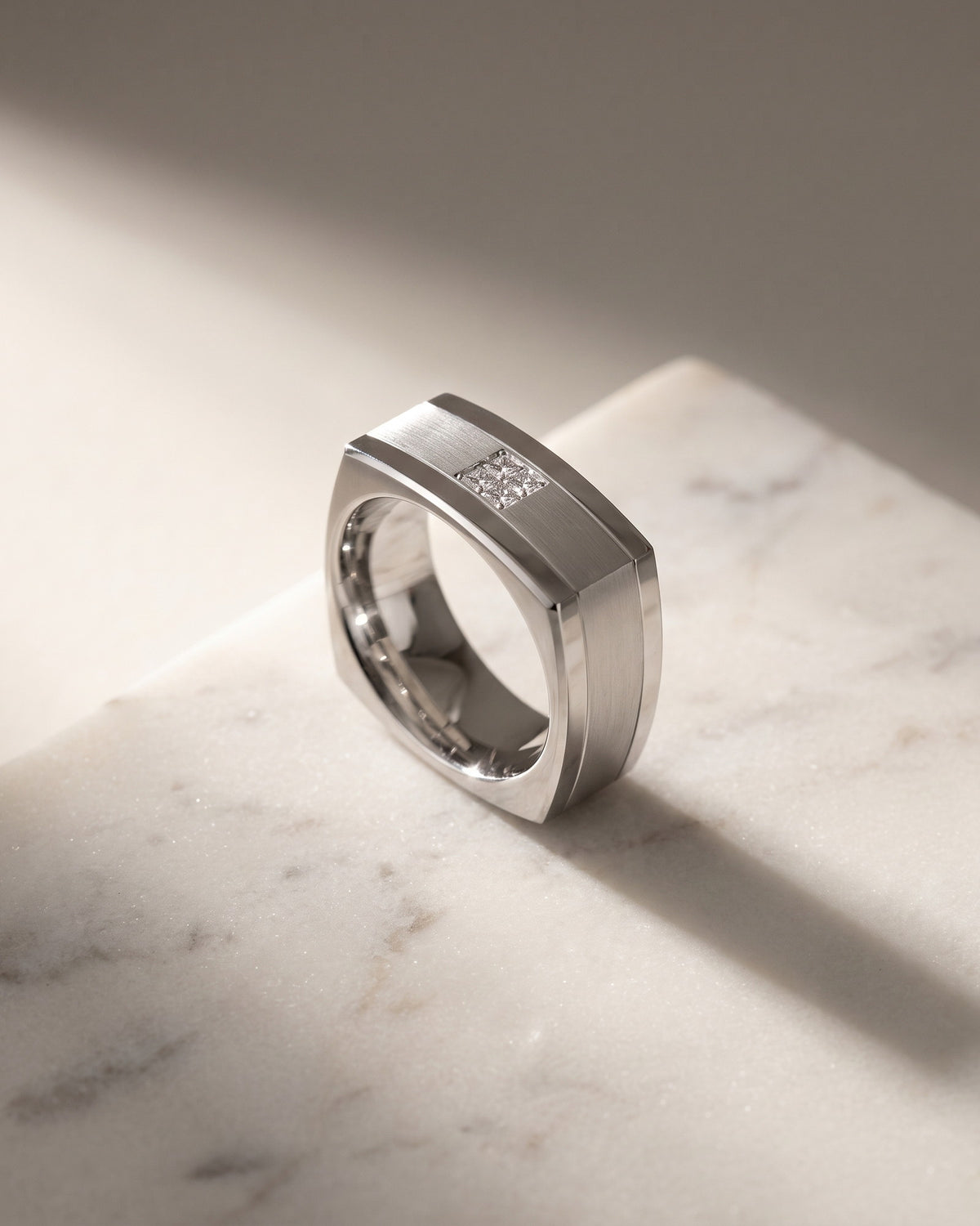 Square Set Diamond Ring — Levendi Jewellers