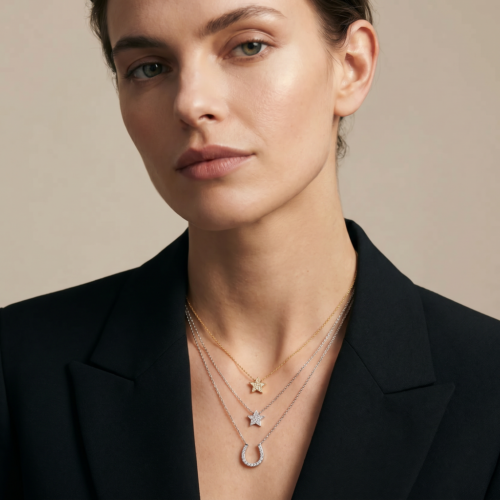 Levendi Essentials - Star Diamond Yellow Gold Pendant, view 2 — Levendi Jewellers