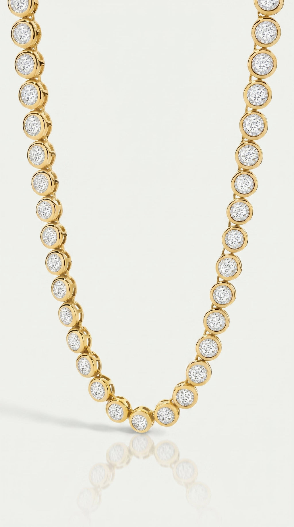 Pure Line - Tennis Necklace Bezel Set