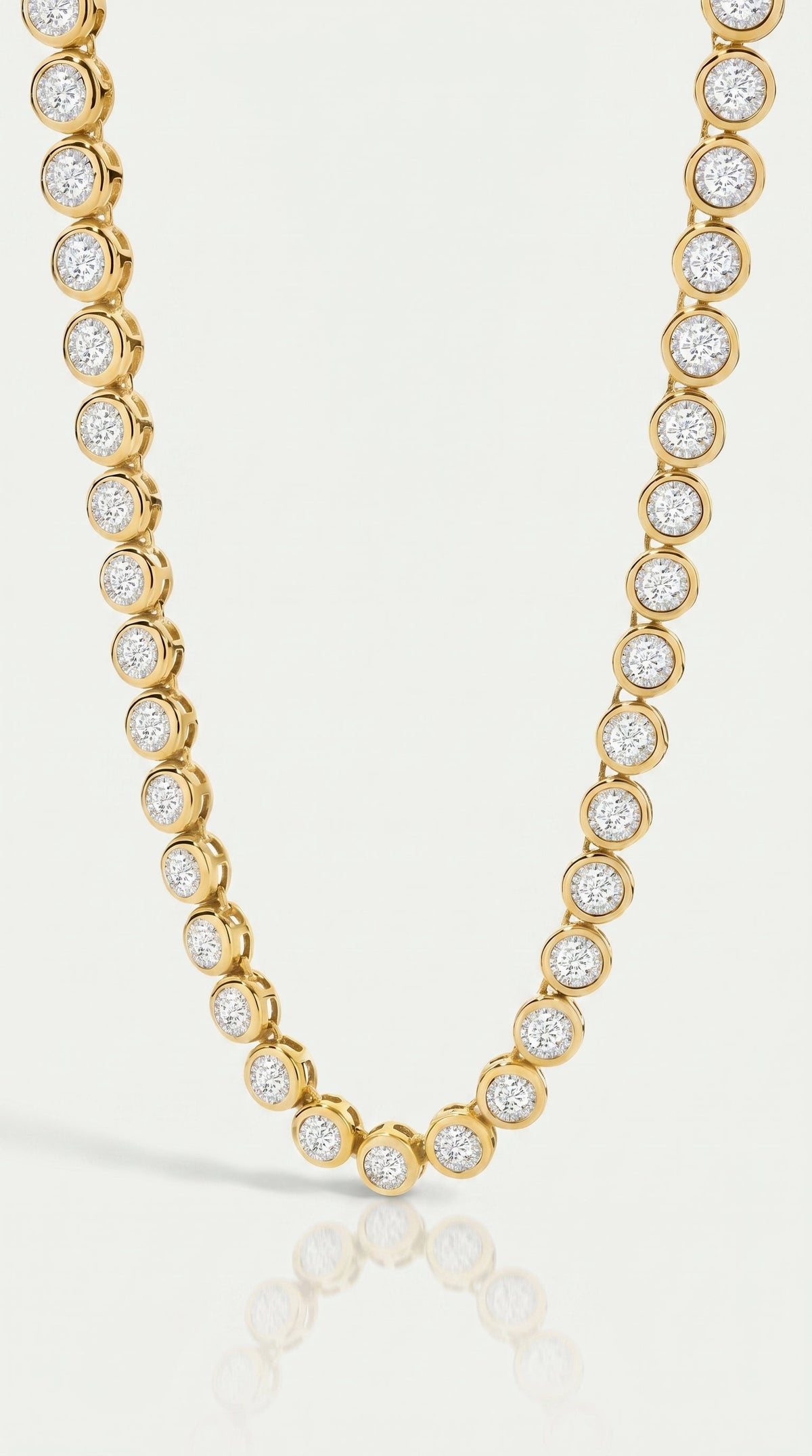 Pure Line - Tennis Necklace Bezel Set