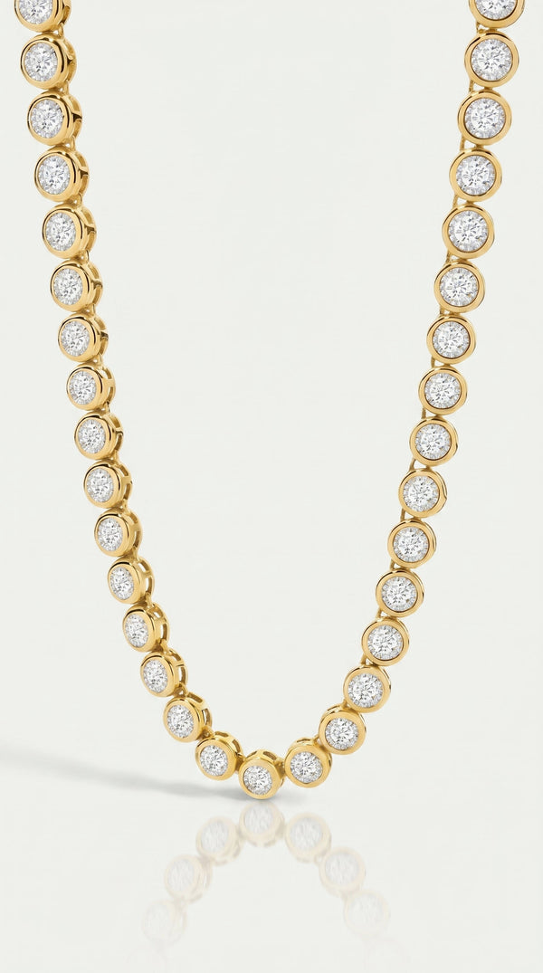 Pure Line - Tennis Necklace Bezel Set